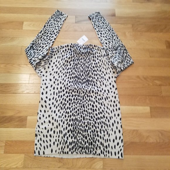 HP 2/14 - J. Crew Mercantile Teddie Savannah Leopard Print Crew Neck Sweater - S - Picture 2 of 5